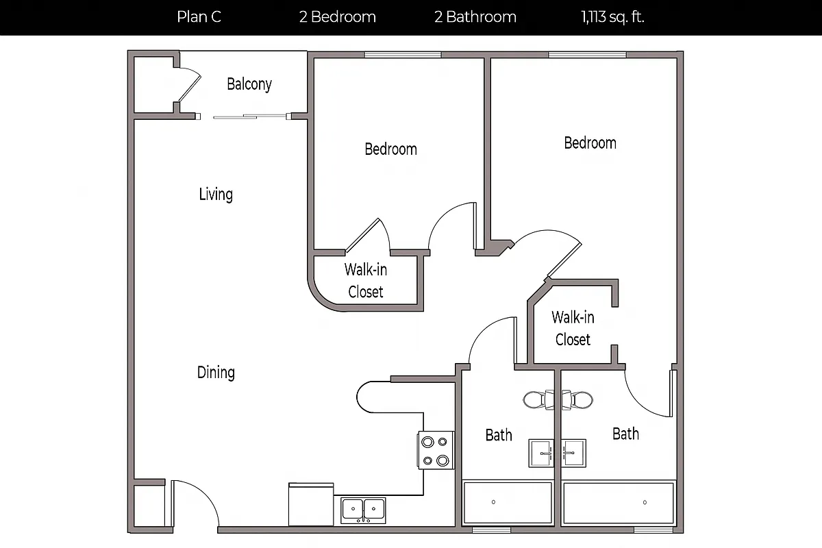Floor plan Plan C