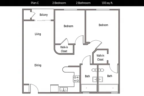 Floor plan Plan C