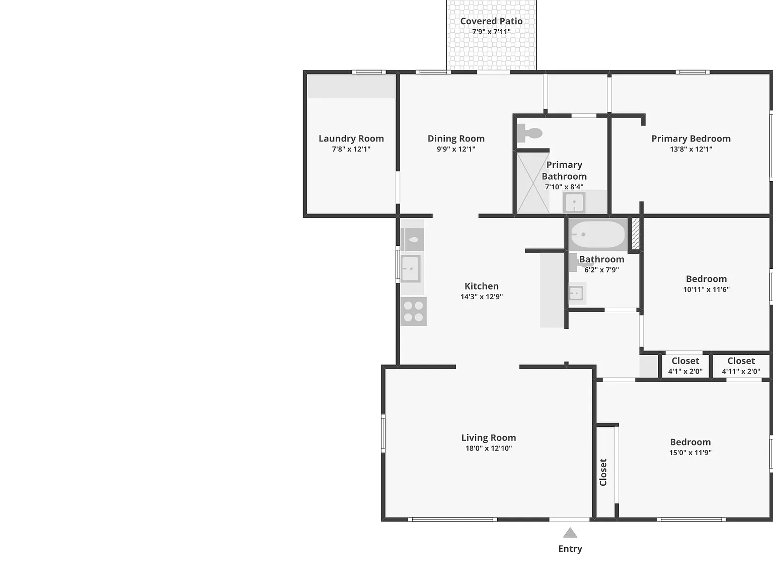 3 bed, 1400 sqft, $1,600 — Photo 2