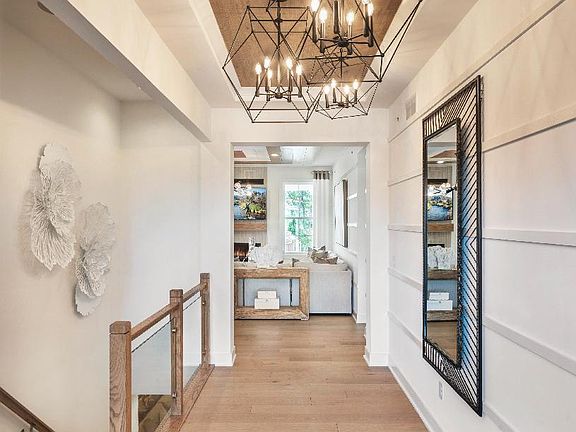 Elegant Foyer with Tray Ceiling