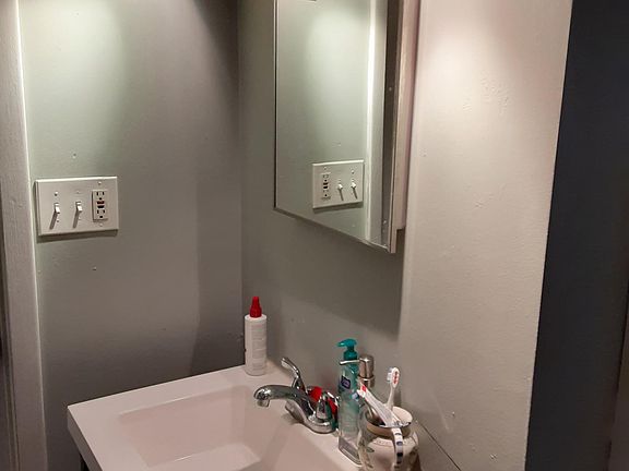 newly rennovated bathroom