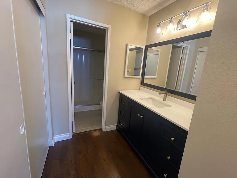 Bathroom #1 with modern and high-end cabinets and fixtures
