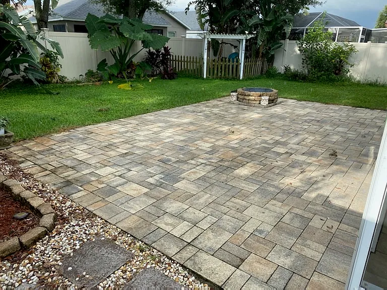 Backyard patio