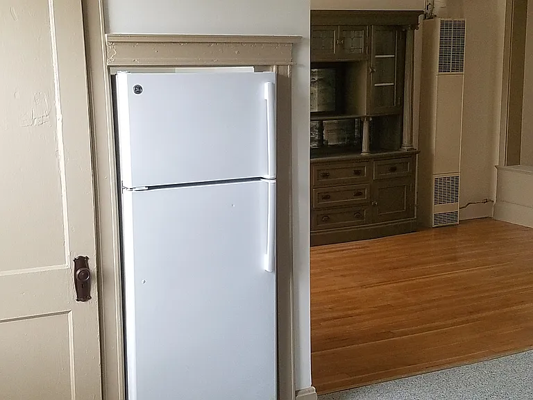 refrigerator and kitchen pantry