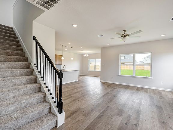 The Oriole- Staircase and Family Room View