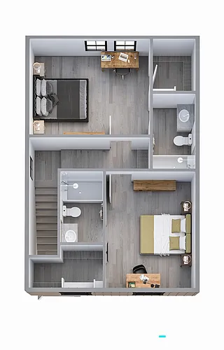 Floor plan Two Bedroom