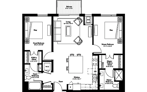 Floor plan Lady Slipper (B3.2)