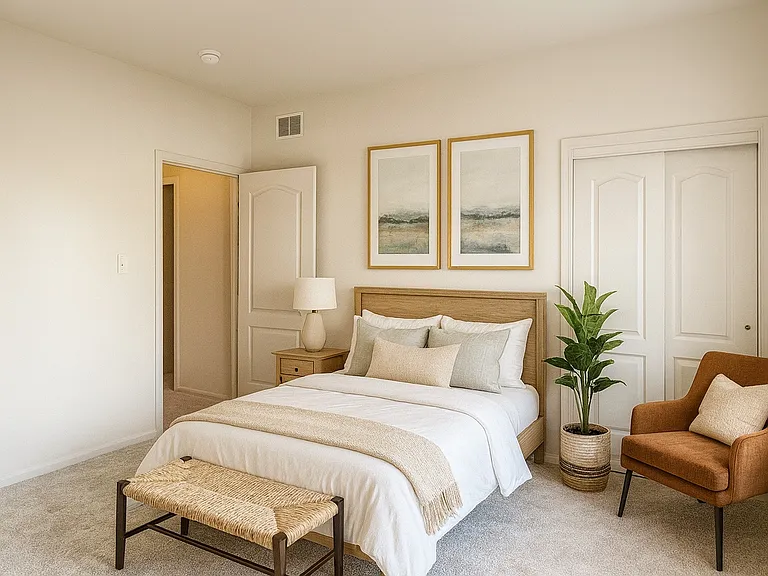 Bedroom
Used AI to Augment / Stage the room. The unit is empty.