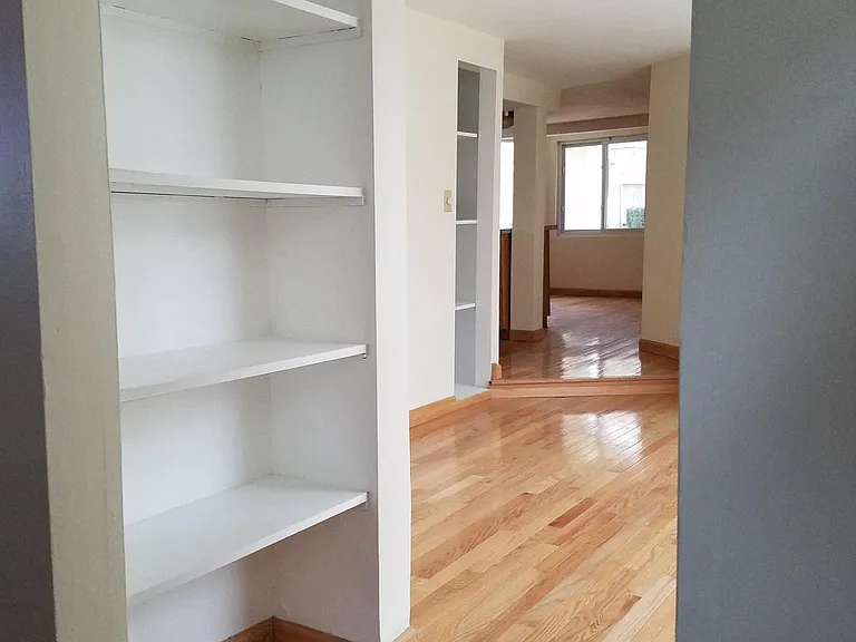Built in bookshelves