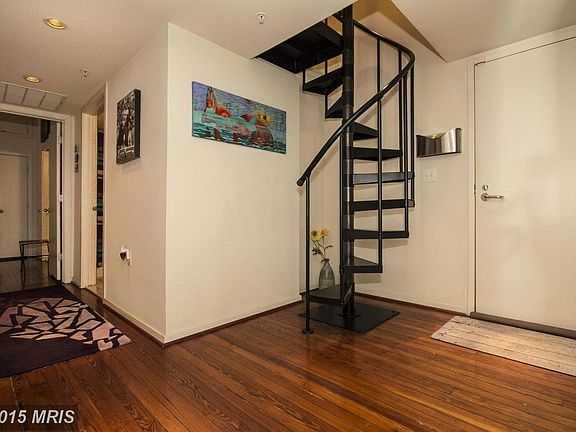 Foyer with steps to office/study