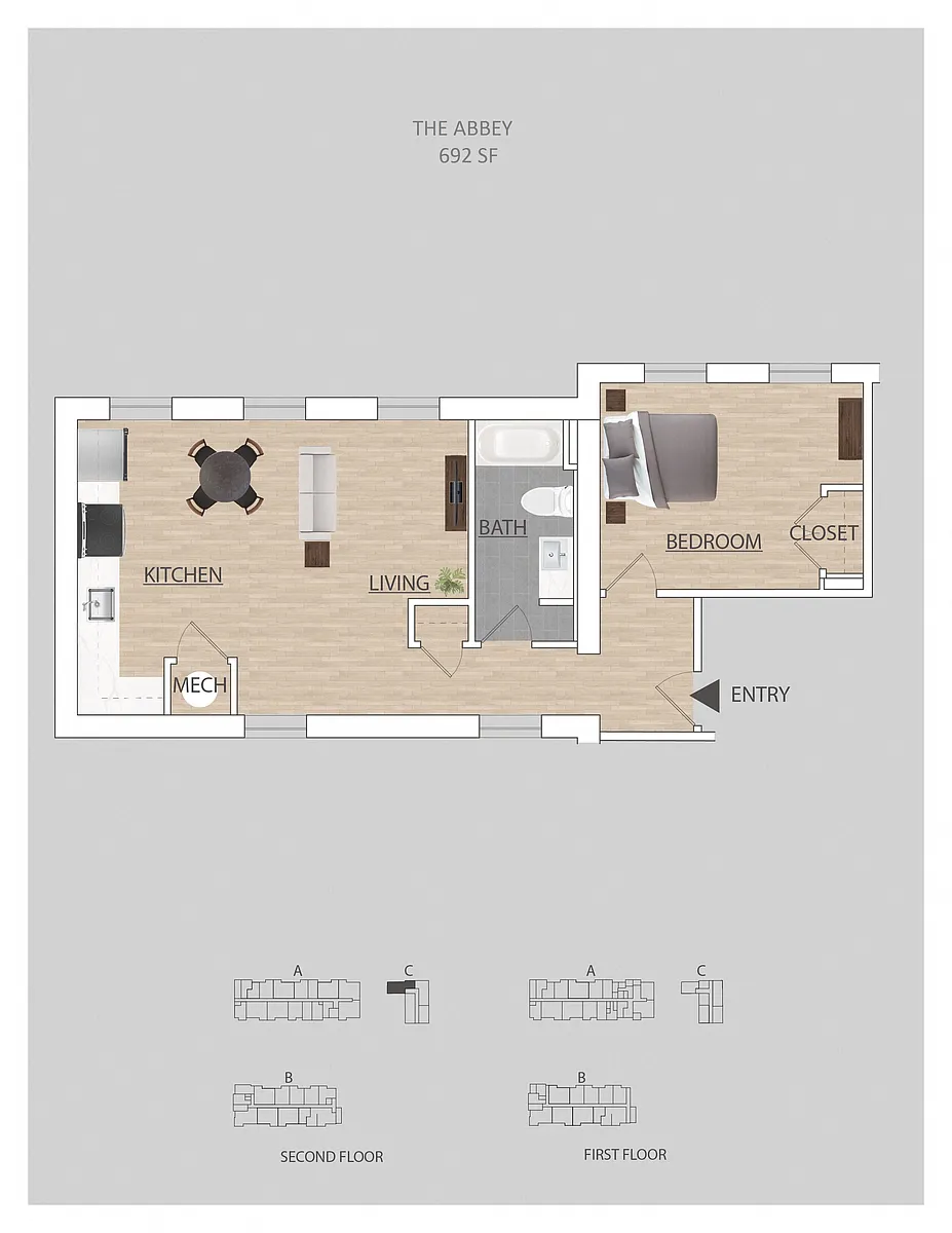 Floor plan The Abby