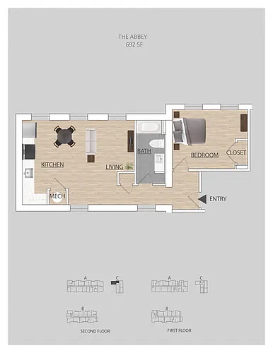 Floor plan The Abby