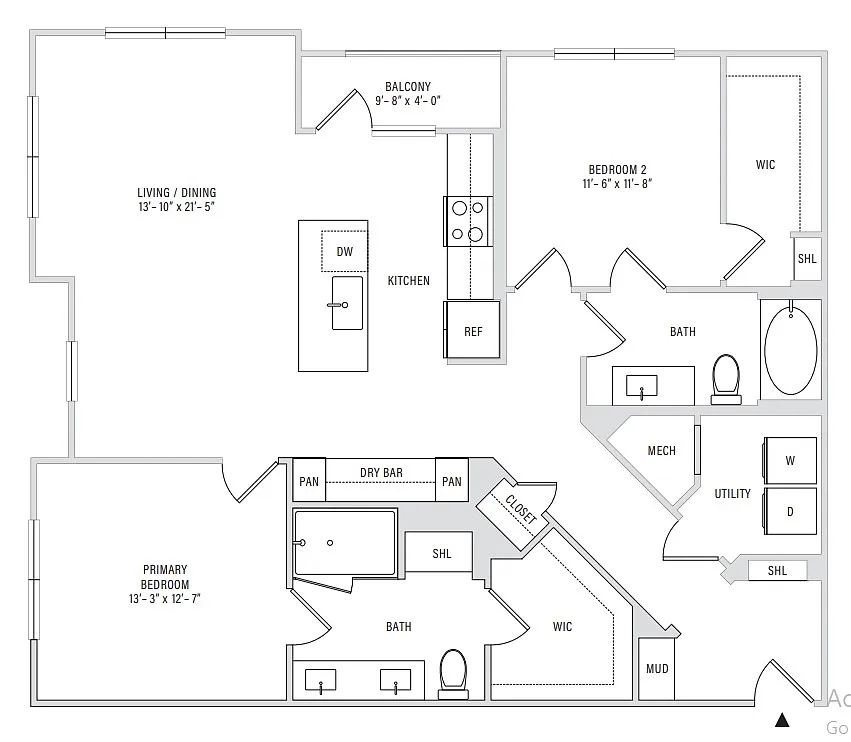 Floor plan B2