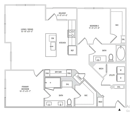 Floor plan B2