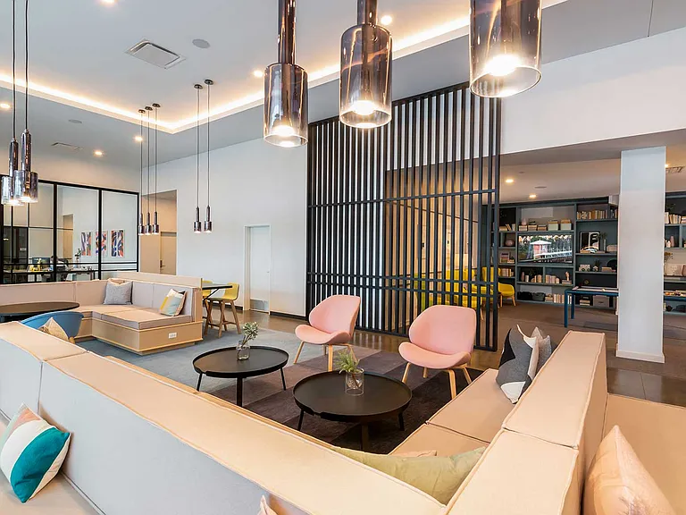 Whether hosting friends, catching up with neighbors, or relaxing solo, Eleven33's vibrant lounge spaces offer the perfect setting for every mood.