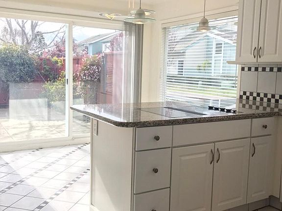 Light filled eat-in kitchen