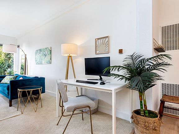 Dedicated workspace with desk, monitor, and fiber internet available up to 7 Gbps _ ideal for remote work