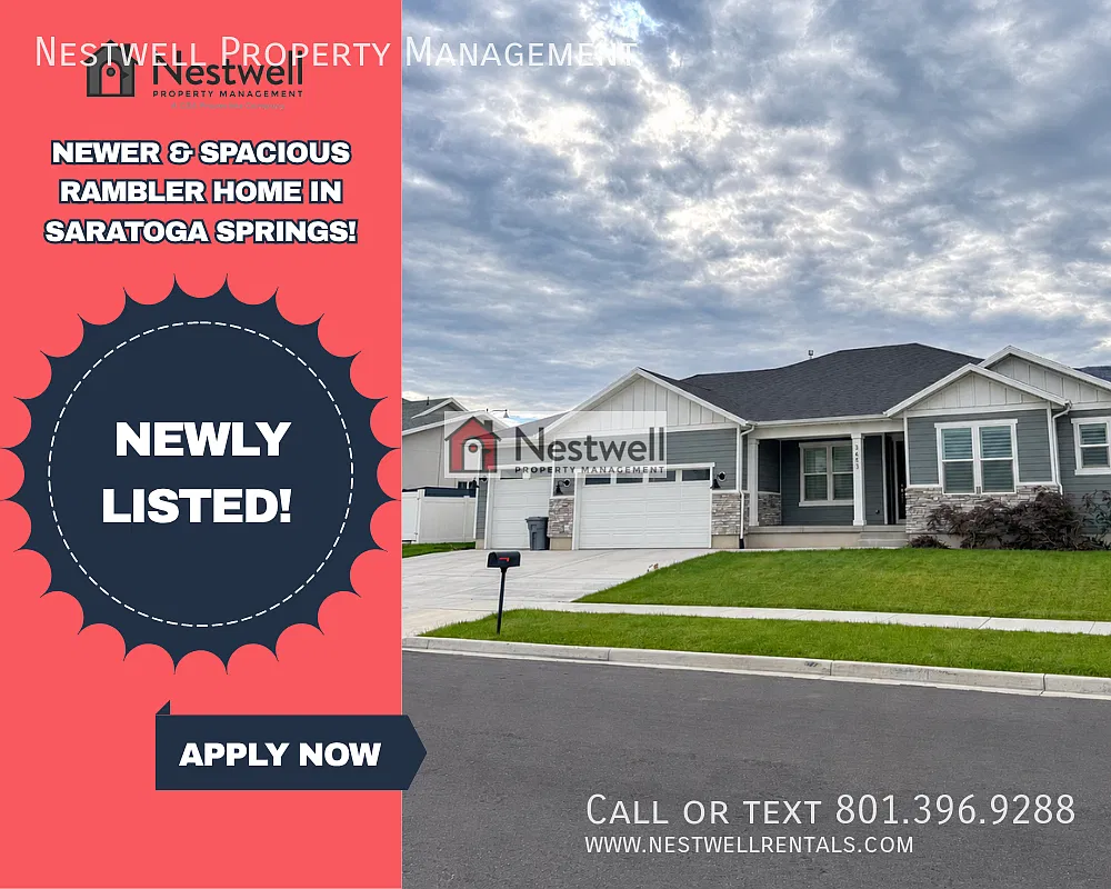 Newer & spacious Rambler home in Saratoga Springs! — Photo 1