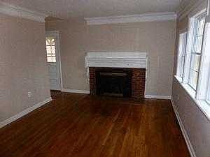 living room with fireplace