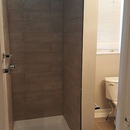First floor shower stall