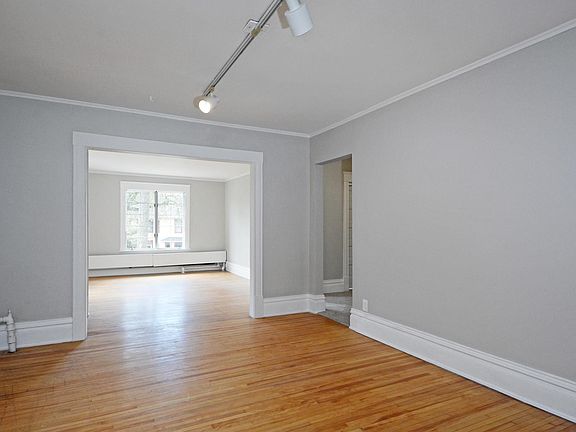 Open floor plan, with connected dining and living room