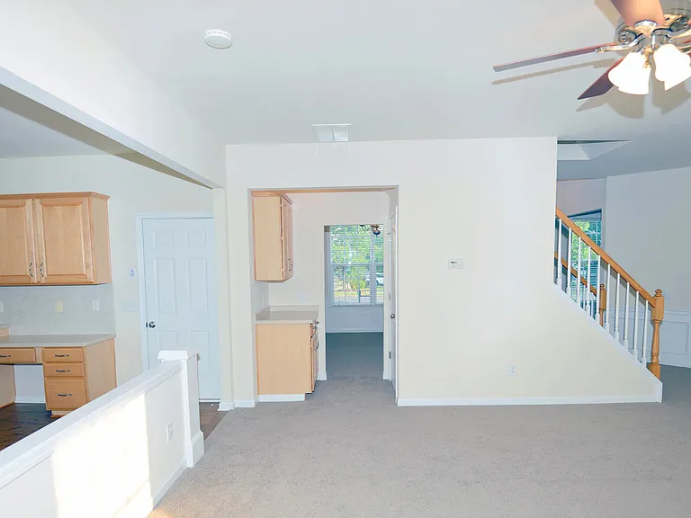 Family room towards dining room and front door