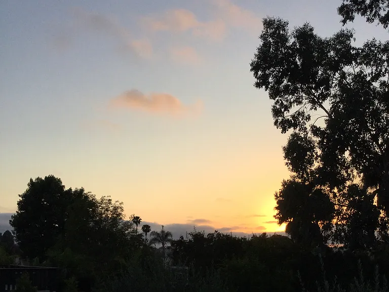 View from the "sunset deck" and master bedroom
