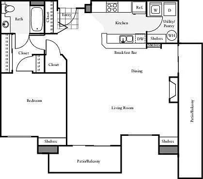 Floor plan 1X1 - N