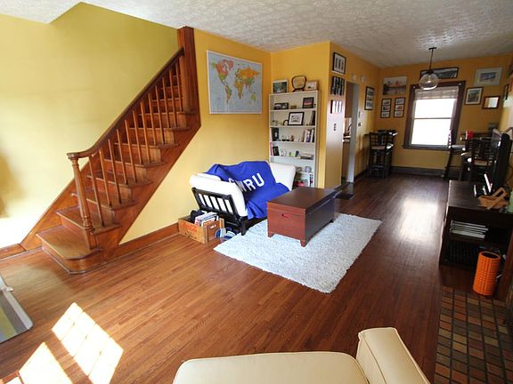 View of stairway from corner of the room