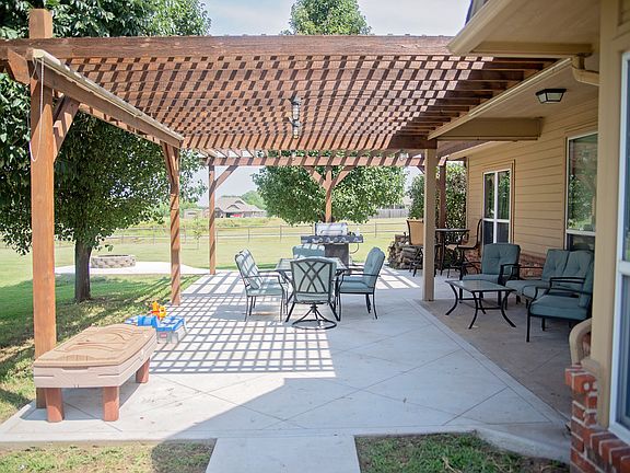 Back patio view from shop