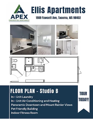 Floor plan Standard Studio