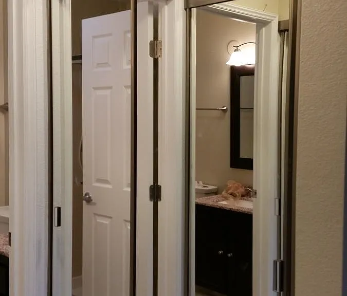 Master Bath thru Closet Mirrors