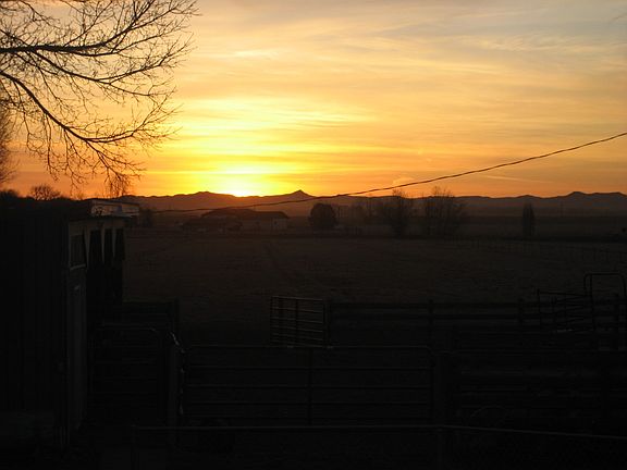 sunrise over the breaks