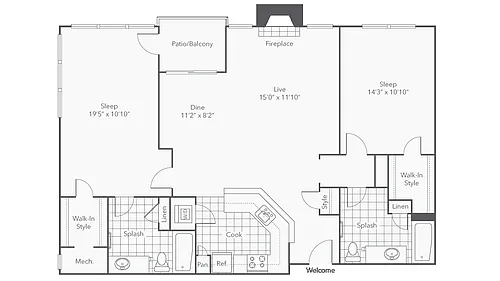 Floor plan Cambridge