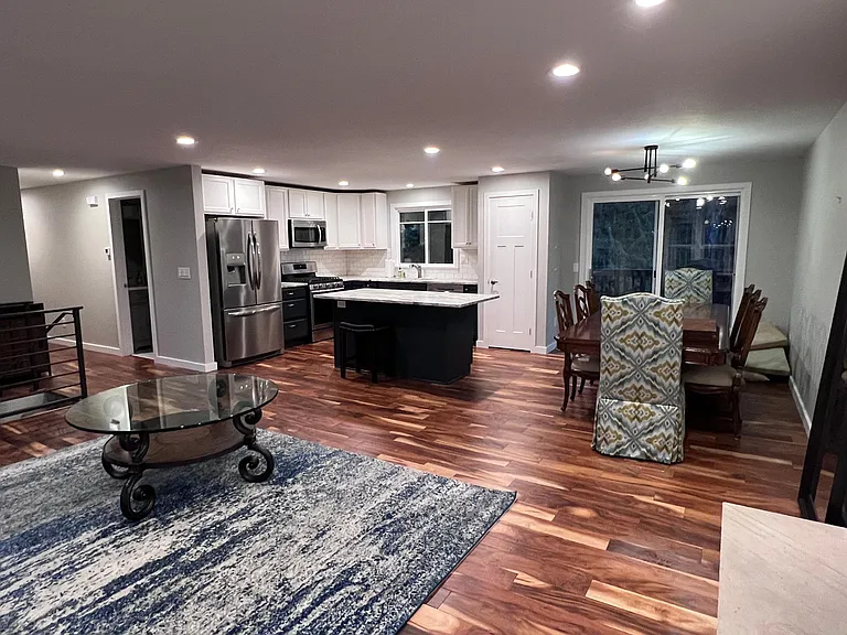 Remodeled to create an open concept great room.