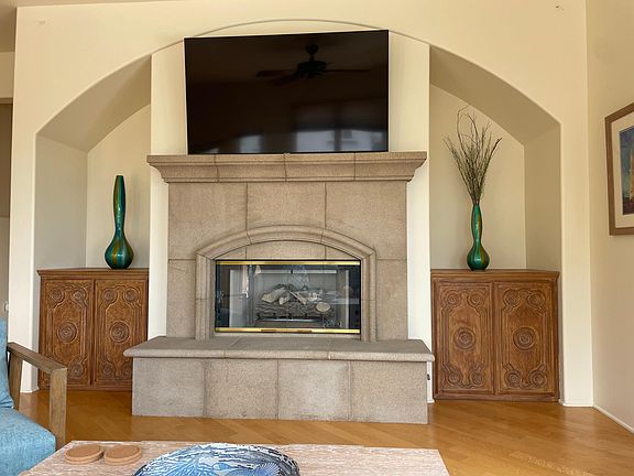 Gas Fireplace & 55" Internet TV