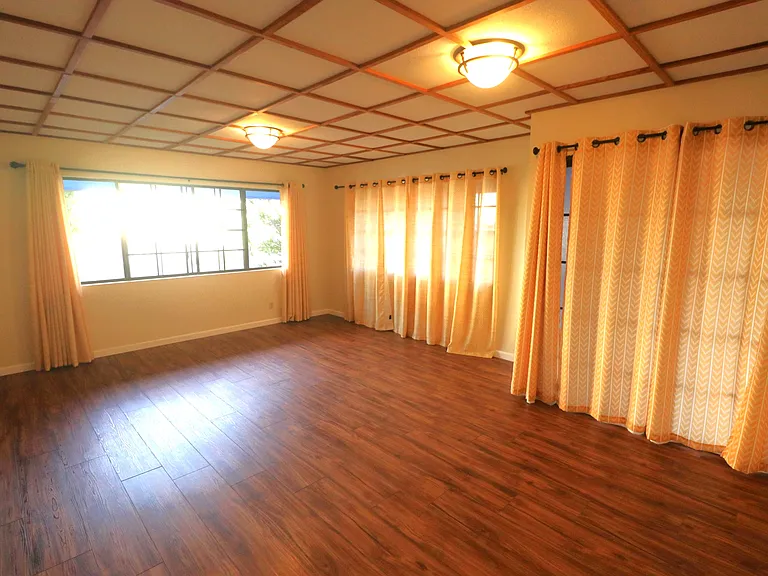 Living room with entrance from porte cochere