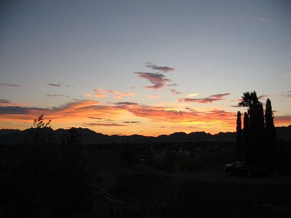 Sunset from balcony