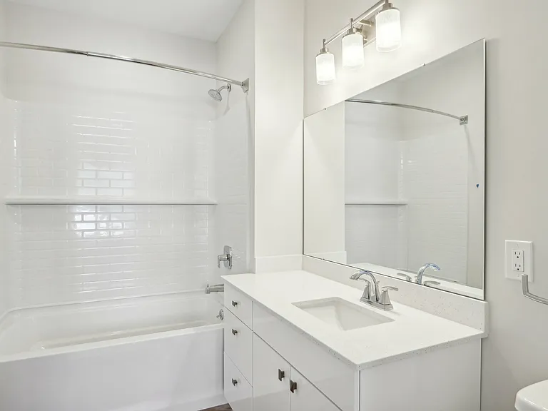 The Alder Floor Plan Secondary Bathroom with Tub