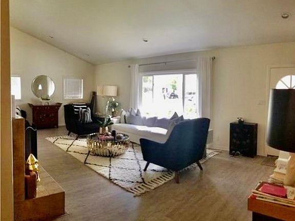 Living room with fireplace