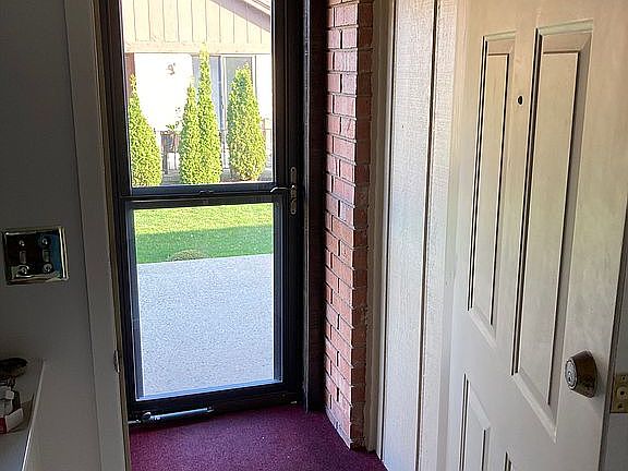 Front door and vestibule 