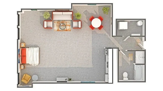 Floor plan Balboa Studio