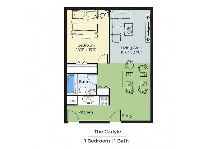 Floor plan the Carlyle