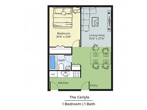 Floor plan the Carlyle