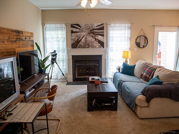 Spacious living room with lots of natural light.