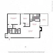 Floor plan 2 Bed 1.5 Bath B1