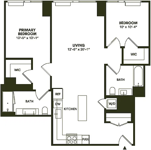 Floor plan 2C