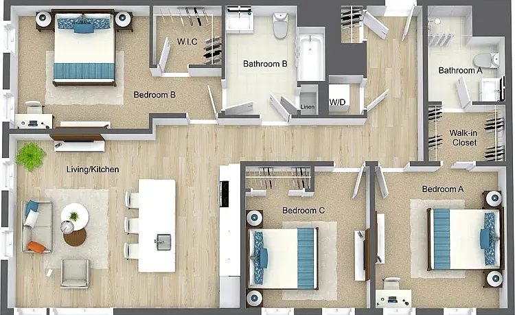 3 Bedroom 2 Bathroom 3 Bedroom 2 Bathroom