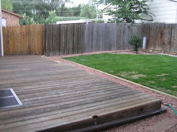 Back yard deck