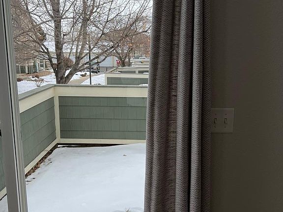 Looking out to east patio